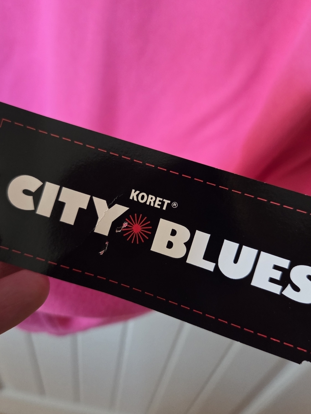 NWT Koret City Blues Hot Pink Short Sleeve Tee Floral Bow Detail XL Vintage - Picture 6 of 11